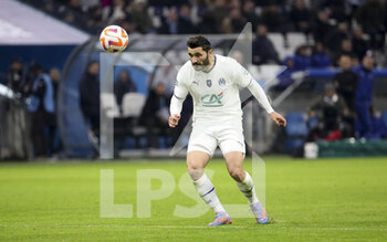 2023-02-09 - Sead Kolasinac of Marseille during the French Cup round of 16 football match between Olympique de Marseille (OM) and Paris Saint-Germain (PSG) on February 8, 2023 at Stade Velodrome in Marseille, France - FOOTBALL - FRENCH CUP - MARSEILLE V PARIS SG - FRENCH CUP - SOCCER