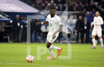 2023-02-09 - Chancel Mbemba of Marseille during the French Cup round of 16 football match between Olympique de Marseille (OM) and Paris Saint-Germain (PSG) on February 8, 2023 at Stade Velodrome in Marseille, France - FOOTBALL - FRENCH CUP - MARSEILLE V PARIS SG - FRENCH CUP - SOCCER