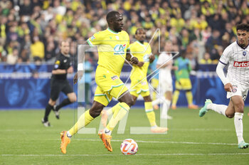 2023-04-29 - Moussa Sissoko of Nantes during the French Cup Final 2023 football match between FC Nantes and Toulouse FC (TFC, Tefece) on April 29, 2023 at Stade de France in Saint-Denis near Paris, France - FOOTBALL - FRENCH CUP - FINAL - NANTES V TOULOUSE - FRENCH CUP - SOCCER