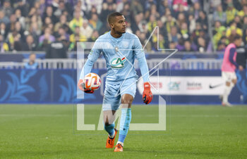 2023-04-29 - Nantes goalkeeper Alban Lafont during the French Cup Final 2023 football match between FC Nantes and Toulouse FC (TFC, Tefece) on April 29, 2023 at Stade de France in Saint-Denis near Paris, France - FOOTBALL - FRENCH CUP - FINAL - NANTES V TOULOUSE - FRENCH CUP - SOCCER