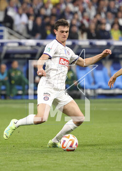 2023-04-29 - Rasmus Nicolaisen of Toulouse during the French Cup Final 2023 football match between FC Nantes and Toulouse FC (TFC, Tefece) on April 29, 2023 at Stade de France in Saint-Denis near Paris, France - FOOTBALL - FRENCH CUP - FINAL - NANTES V TOULOUSE - FRENCH CUP - SOCCER