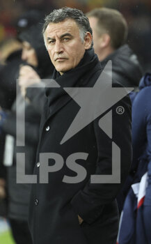 2023-01-01 - Coach of PSG Christophe Galtier during the French championship Ligue 1 football match between RC Lens and Paris Saint-Germain on January 1, 2023 at Bollaert-Delelis stadium in Lens, France - FOOTBALL - FRENCH CHAMP - LENS V PARIS SG - FRENCH LIGUE 1 - SOCCER