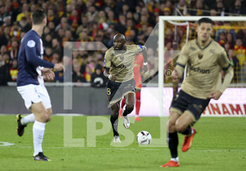 2023-01-01 - Seko Fofana of Lens during the French championship Ligue 1 football match between RC Lens and Paris Saint-Germain on January 1, 2023 at Bollaert-Delelis stadium in Lens, France - FOOTBALL - FRENCH CHAMP - LENS V PARIS SG - FRENCH LIGUE 1 - SOCCER