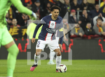 2023-01-01 - Marquinhos of PSG during the French championship Ligue 1 football match between RC Lens and Paris Saint-Germain on January 1, 2023 at Bollaert-Delelis stadium in Lens, France - FOOTBALL - FRENCH CHAMP - LENS V PARIS SG - FRENCH LIGUE 1 - SOCCER