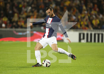 2023-01-01 - Fabian Ruiz Pena of PSG during the French championship Ligue 1 football match between RC Lens and Paris Saint-Germain on January 1, 2023 at Bollaert-Delelis stadium in Lens, France - FOOTBALL - FRENCH CHAMP - LENS V PARIS SG - FRENCH LIGUE 1 - SOCCER