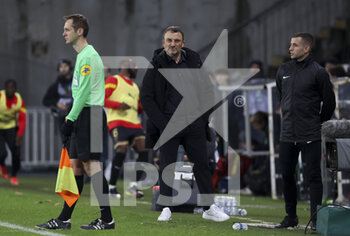 2023-01-01 - Coach of RC Lens Franck Haise during the French championship Ligue 1 football match between RC Lens and Paris Saint-Germain on January 1, 2023 at Bollaert-Delelis stadium in Lens, France - FOOTBALL - FRENCH CHAMP - LENS V PARIS SG - FRENCH LIGUE 1 - SOCCER