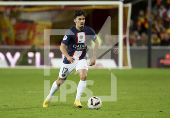 2023-01-01 - Vitinha of PSG during the French championship Ligue 1 football match between RC Lens and Paris Saint-Germain on January 1, 2023 at Bollaert-Delelis stadium in Lens, France - FOOTBALL - FRENCH CHAMP - LENS V PARIS SG - FRENCH LIGUE 1 - SOCCER