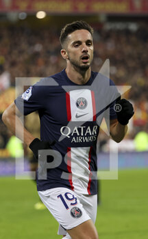 2023-01-01 - Pablo Sarabia of PSG during the French championship Ligue 1 football match between RC Lens and Paris Saint-Germain on January 1, 2023 at Bollaert-Delelis stadium in Lens, France - FOOTBALL - FRENCH CHAMP - LENS V PARIS SG - FRENCH LIGUE 1 - SOCCER