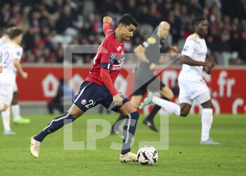 02/01/2023 - Benjamin Andre of Lille during the French championship Ligue 1 football match between LOSC Lille (LOSC) and Stade de Reims on January 2, 2023 at Stade Pierre Mauroy in Villeneuve-d'Ascq near Lille, France - FOOTBALL - FRENCH CHAMP - LILLE V REIMS - FRENCH LIGUE 1 - CALCIO