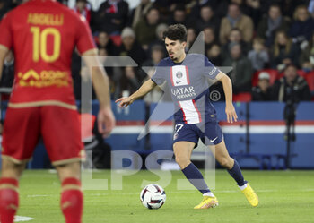 2023-01-11 - Vitinha of PSG during the French championship Ligue 1 football match between Paris Saint-Germain (PSG) and SCO Angers on January 11, 2023 at Parc des Princes stadium in Paris, France - FOOTBALL - FRENCH CHAMP - PARIS SG V ANGERS - FRENCH LIGUE 1 - SOCCER