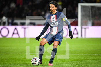 2023-01-11 - MARQUINHOS of PSG during the French championship Ligue 1 football match between Paris Saint-Germain and SCO Angers on January 11, 2023 at Parc des Princes stadium in Paris, France - FOOTBALL - FRENCH CHAMP - PARIS SG V ANGERS - FRENCH LIGUE 1 - SOCCER