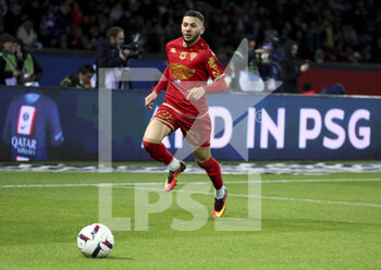 2023-01-11 - Farid El Melali of Angers during the French championship Ligue 1 football match between Paris Saint-Germain (PSG) and SCO Angers on January 11, 2023 at Parc des Princes stadium in Paris, France - FOOTBALL - FRENCH CHAMP - PARIS SG V ANGERS - FRENCH LIGUE 1 - SOCCER
