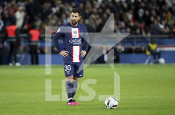 2023-01-11 - Lionel Messi of PSG during the French championship Ligue 1 football match between Paris Saint-Germain (PSG) and SCO Angers on January 11, 2023 at Parc des Princes stadium in Paris, France - FOOTBALL - FRENCH CHAMP - PARIS SG V ANGERS - FRENCH LIGUE 1 - SOCCER