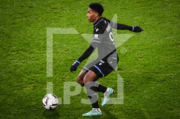 2023-01-14 - Rayan RAVELOSON of Auxerre during the French championship Ligue 1 football match between RC Lens and AJ Auxerre on January 14, 2023 at Bollaert-Delelis stadium in Lens, France - FOOTBALL - FRENCH CHAMP - LENS V AUXERRE - FRENCH LIGUE 1 - SOCCER