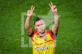 2023-01-14 - Przemyslaw Adam FRANKOWSKI of Lens celebrates his goal during the French championship Ligue 1 football match between RC Lens and AJ Auxerre on January 14, 2023 at Bollaert-Delelis stadium in Lens, France - FOOTBALL - FRENCH CHAMP - LENS V AUXERRE - FRENCH LIGUE 1 - SOCCER