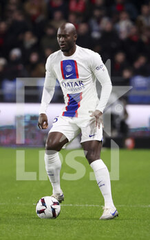2023-01-15 - Danilo Pereira of PSG during the French championship Ligue 1 football match between Stade Rennais and Paris Saint-Germain on January 15, 2023 at Roazhon Park in Rennes, France - FOOTBALL - FRENCH CHAMP - RENNES V PARIS SG - FRENCH LIGUE 1 - SOCCER
