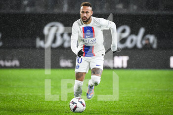 2023-01-15 - NEYMAR JR of PSG during the French championship Ligue 1 football match between Stade Rennais and Paris Saint-Germain on January 15, 2023 at Roazhon Park in Rennes, France - FOOTBALL - FRENCH CHAMP - RENNES V PARIS SG - FRENCH LIGUE 1 - SOCCER