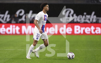 2023-01-15 - Warren Zaire-Emery of PSG during the French championship Ligue 1 football match between Stade Rennais and Paris Saint-Germain on January 15, 2023 at Roazhon Park in Rennes, France - FOOTBALL - FRENCH CHAMP - RENNES V PARIS SG - FRENCH LIGUE 1 - SOCCER