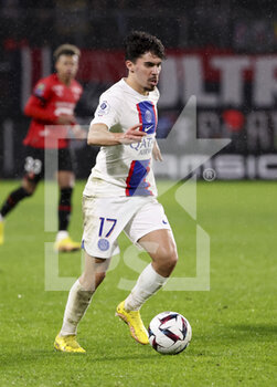 2023-01-15 - Vitinha of PSG during the French championship Ligue 1 football match between Stade Rennais and Paris Saint-Germain on January 15, 2023 at Roazhon Park in Rennes, France - FOOTBALL - FRENCH CHAMP - RENNES V PARIS SG - FRENCH LIGUE 1 - SOCCER
