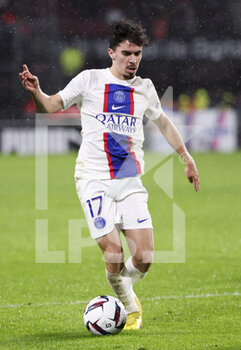 2023-01-15 - Vitinha of PSG during the French championship Ligue 1 football match between Stade Rennais and Paris Saint-Germain on January 15, 2023 at Roazhon Park in Rennes, France - FOOTBALL - FRENCH CHAMP - RENNES V PARIS SG - FRENCH LIGUE 1 - SOCCER