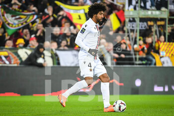 2023-02-01 - DANTE of Nice during the French championship Ligue 1 football match between RC Lens and OGC Nice on February 1, 2023 at Bollaert-Delelis stadium in Lens, France - FOOTBALL - FRENCH CHAMP - LENS V NICE - FRENCH LIGUE 1 - SOCCER
