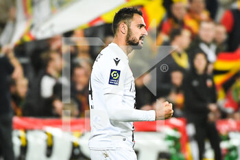 2023-02-01 - Gaetan LABORDE of Nice celebrates his goal during the French championship Ligue 1 football match between RC Lens and OGC Nice on February 1, 2023 at Bollaert-Delelis stadium in Lens, France - FOOTBALL - FRENCH CHAMP - LENS V NICE - FRENCH LIGUE 1 - SOCCER