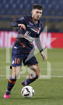 2023-02-01 - Leo Leroy of Montpellier during the French championship Ligue 1 football match between Montpellier HSC and Paris Saint-Germain on February 1, 2023 at La Mosson-Mondial 98 stadium in Montpellier, France - FOOTBALL - FRENCH CHAMP - MONTPELLIER V PARIS SG - FRENCH LIGUE 1 - SOCCER