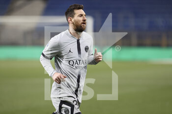 2023-02-01 - Lionel Messi of PSG during the French championship Ligue 1 football match between Montpellier HSC and Paris Saint-Germain on February 1, 2023 at La Mosson-Mondial 98 stadium in Montpellier, France - FOOTBALL - FRENCH CHAMP - MONTPELLIER V PARIS SG - FRENCH LIGUE 1 - SOCCER