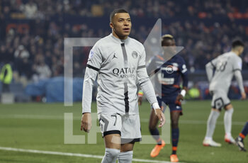 2023-02-02 - Kylian Mbappe of PSG during the French championship Ligue 1 football match between Montpellier HSC and Paris Saint-Germain on February 1, 2023 at La Mosson-Mondial 98 stadium in Montpellier, France - FOOTBALL - FRENCH CHAMP - MONTPELLIER V PARIS SG - FRENCH LIGUE 1 - SOCCER