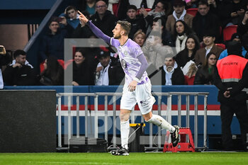 2023-02-04 - Branco VAN DEN BOOMEN of Toulouse celebrates his goal during the French championship Ligue 1 football match between Paris Saint-Germain and Toulouse FC on February 4, 2023 at Parc des Princes stadium in Paris, France - FOOTBALL - FRENCH CHAMP - PARIS SG V TOULOUSE - FRENCH LIGUE 1 - SOCCER