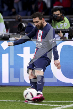 2023-02-04 - Lionel Messi of PSG during the French championship Ligue 1 football match between Paris Saint-Germain (PSG) and Toulouse FC (TFC, Tefece) on February 4, 2023 at Parc des Princes stadium in Paris, France - FOOTBALL - FRENCH CHAMP - PARIS SG V TOULOUSE - FRENCH LIGUE 1 - SOCCER