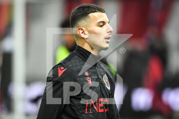 2023-02-10 - Badredine BOUANANI of Nice during the French championship Ligue 1 football match between OGC Nice and AC Ajaccio on February 10, 2023 at Allianz Riviera stadium in Nice, France - FOOTBALL - FRENCH CHAMP - NICE V AJACCIO - FRENCH LIGUE 1 - SOCCER