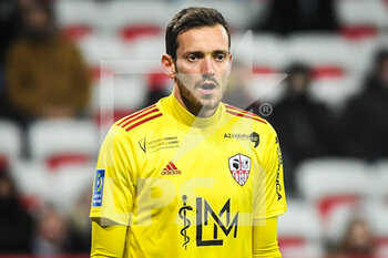 2023-02-10 - Benjamin LEROY of Ajaccio during the French championship Ligue 1 football match between OGC Nice and AC Ajaccio on February 10, 2023 at Allianz Riviera stadium in Nice, France - FOOTBALL - FRENCH CHAMP - NICE V AJACCIO - FRENCH LIGUE 1 - SOCCER