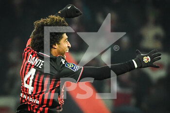 2023-02-10 - DANTE of Nice celebrates his goal during the French championship Ligue 1 football match between OGC Nice and AC Ajaccio on February 10, 2023 at Allianz Riviera stadium in Nice, France - FOOTBALL - FRENCH CHAMP - NICE V AJACCIO - FRENCH LIGUE 1 - SOCCER