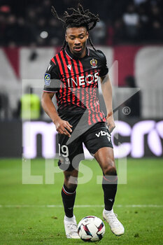 2023-02-10 - Khephren THURAM of Nice during the French championship Ligue 1 football match between OGC Nice and AC Ajaccio on February 10, 2023 at Allianz Riviera stadium in Nice, France - FOOTBALL - FRENCH CHAMP - NICE V AJACCIO - FRENCH LIGUE 1 - SOCCER