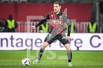 2023-02-10 - Aaron RAMSEY of Nice during the French championship Ligue 1 football match between OGC Nice and AC Ajaccio on February 10, 2023 at Allianz Riviera stadium in Nice, France - FOOTBALL - FRENCH CHAMP - NICE V AJACCIO - FRENCH LIGUE 1 - SOCCER