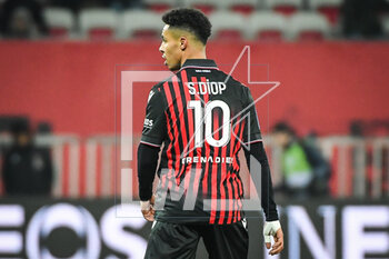 2023-02-10 - Sofiane DIOP of Nice during the French championship Ligue 1 football match between OGC Nice and AC Ajaccio on February 10, 2023 at Allianz Riviera stadium in Nice, France - FOOTBALL - FRENCH CHAMP - NICE V AJACCIO - FRENCH LIGUE 1 - SOCCER