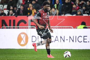 2023-02-10 - Terem MOFFI of Nice during the French championship Ligue 1 football match between OGC Nice and AC Ajaccio on February 10, 2023 at Allianz Riviera stadium in Nice, France - FOOTBALL - FRENCH CHAMP - NICE V AJACCIO - FRENCH LIGUE 1 - SOCCER