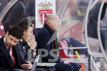 2023-02-11 - Coach of AS Monaco Philippe Clement during the French championship Ligue 1 football match between AS Monaco (ASM) and Paris Saint-Germain (PSG) on February 11, 2023 at Stade Louis II in Monaco - FOOTBALL - FRENCH CHAMP - MONACO V PARIS SG - FRENCH LIGUE 1 - SOCCER