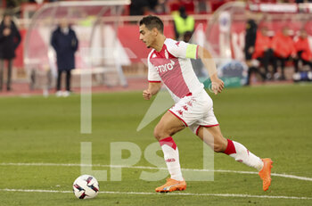 2023-02-11 - Wissam Ben Yedder of Monaco during the French championship Ligue 1 football match between AS Monaco (ASM) and Paris Saint-Germain (PSG) on February 11, 2023 at Stade Louis II in Monaco - FOOTBALL - FRENCH CHAMP - MONACO V PARIS SG - FRENCH LIGUE 1 - SOCCER