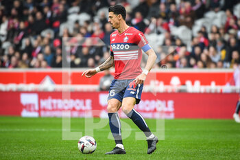 2023-02-12 - Jose FONTE of Lille during the French championship Ligue 1 football match between Losc Lille and RC Strasbourg on February 12, 2023 at Pierre Mauroy stadium in Villeneuve-d'Ascq near Lille, France - FOOTBALL - FRENCH CHAMP - LILLE V STRASBOURG - FRENCH LIGUE 1 - SOCCER
