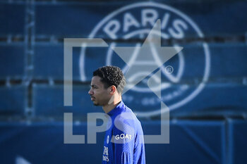 2023-02-13 - Hugo EKITIKE of PSG during the training of the Paris Saint-Germain team on February 13, 2023 at Camp des Loges in Saint-Germain-en-Laye near Paris, France - FOOTBALL - PARIS SG TRAINING AND PRESS CONFERENCE - FRENCH LIGUE 1 - SOCCER