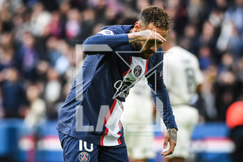 2023-02-19 - NEYMAR JR of PSG celebrates his goal during the French championship Ligue 1 football match between Paris Saint-Germain and LOSC Lille on February 19, 2023 at Parc des Princes stadium in Paris, France - FOOTBALL - FRENCH CHAMP - PARIS SG V LILLE - FRENCH LIGUE 1 - SOCCER