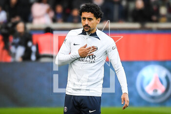 2023-02-24 - MARQUINHOS of PSG during the training of the Paris Saint-Germain team on February 24, 2023 at Parc des Princes stadium in Paris, France - FOOTBALL - TRAINING OF THE PARIS SG TEAM - FRENCH LIGUE 1 - SOCCER