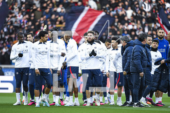 2023-02-24 - Sergio Ramos and players (group) during the public training of the Paris Saint-Germain (PSG) football team on February 24, 2023 at the Parc des Princes stadium in Paris, France - FOOTBALL - TRAINING OF THE PARIS SG TEAM - FRENCH LIGUE 1 - SOCCER