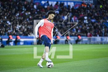 2023-02-24 - Warren Zaire-Emery during the public training of the Paris Saint-Germain (PSG) football team on February 24, 2023 at the Parc des Princes stadium in Paris, France - FOOTBALL - TRAINING OF THE PARIS SG TEAM - FRENCH LIGUE 1 - SOCCER