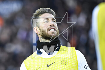 2023-02-24 - Sergio Ramos Garcia during the public training of the Paris Saint-Germain (PSG) football team on February 24, 2023 at the Parc des Princes stadium in Paris, France - FOOTBALL - TRAINING OF THE PARIS SG TEAM - FRENCH LIGUE 1 - SOCCER