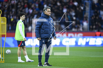 2023-02-24 - Christophe Galtier head coach during the public training of the Paris Saint-Germain (PSG) football team on February 24, 2023 at the Parc des Princes stadium in Paris, France - FOOTBALL - TRAINING OF THE PARIS SG TEAM - FRENCH LIGUE 1 - SOCCER