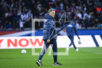 2023-02-24 - Christophe Galtier head coach during the public training of the Paris Saint-Germain (PSG) football team on February 24, 2023 at the Parc des Princes stadium in Paris, France - FOOTBALL - TRAINING OF THE PARIS SG TEAM - FRENCH LIGUE 1 - SOCCER