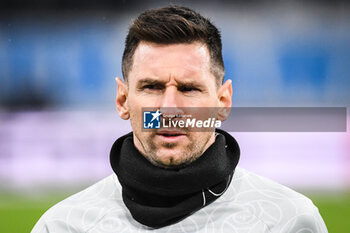 2023-02-26 - Lionel (Leo) MESSI of PSG during the French championship Ligue 1 football match between Olympique de Marseille and Paris Saint-Germain on February 26, 2023 at Velodrome stadium in Marseille, France - FOOTBALL - FRENCH CHAMP - MARSEILLE V PARIS SG - FRENCH LIGUE 1 - SOCCER